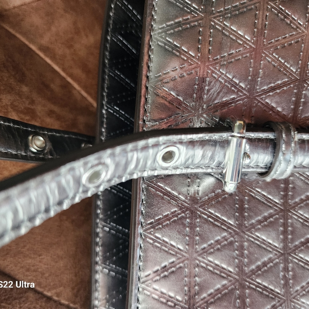 Michael Kors Silver Textured Tote - Picture 7 of 7